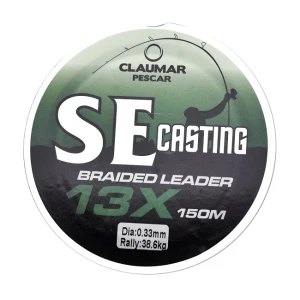 Fir Textil Inaintas Claumar Pescar 13X Braided Leader SE CASTING Verde 150M 28.5Kg  0.25MM