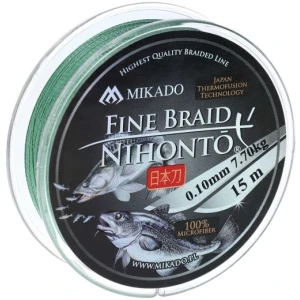 Fir Textil Mikado Nihonto Fine Braid, Green, 0.10mm, 7.7kg, 15m Fir Textil Mikado Nihonto Fine Braid, Green, 0.10mm, 7.7kg, 15m