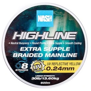 Fir Textil Nash Extra Supple Braid, UV Yellow, 13.60kg, 30lbs, 0.24mm, 600m Fir Textil Nash Extra Supple Braid, UV Yellow, 13.60kg, 30lbs, 0.24mm, 600m