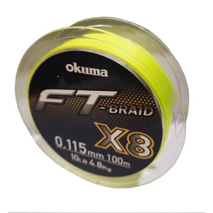 Fir Textil Okuma FT Braid X8 Yellow 100m 0.26mm 13.6kg