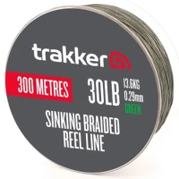Fir Textil TRAKKER Sinking Braid Reel Line, Green, 0.33mm, 40lb/18.10kg, 300m