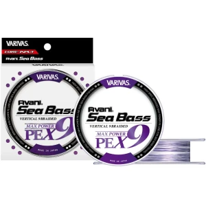 Fir Textil Varivas Avani Sea Bass Max Power PE X9, White Purple, 23lbs, 1mm, 150m Fir Textil Varivas Avani Sea Bass Max Power PE X9, White Purple, 23lbs, 1mm, 150m