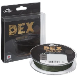 Fir TextilBERKLEY DEX Braid x8, 150m, Moss Green, 0.08mm, 6.8kg Fir TextilBERKLEY DEX Braid x8, 150m, Moss Green, 0.08mm, 6.8kg