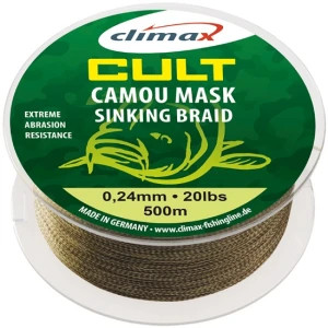 Fir textil Climax CULT CRAP CAMOU MASK SINKING 1200m 0.20mm 6.80kg Fir textil Climax CULT CRAP CAMOU MASK SINKING 1200m 0.20mm 6.80kg