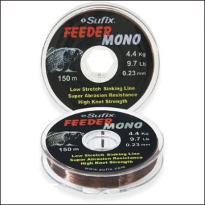 FIR MONOFILAMENT SUFIX FEEDER Mono 0.20mm 150M 7.3LB BURGUNDY