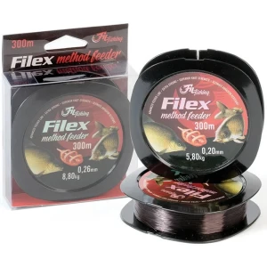 Fir Monofilament Filfishing Filex Method Feeder Dark Brown, 300m, 0.20mm, 5.80kg
