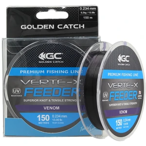 Fir Monofilament Golden Catch Verte-X Feeder Venom, 0.286, 8.7kg, 150m Fir Monofilament Golden Catch Verte-X Feeder Venom, 0.286, 8.7kg, 150m