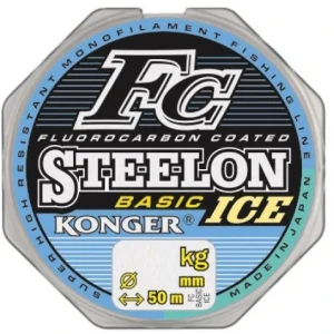 Fir Monofilament KONGER Steelon FC Basic Ice, 3.24kg, 0.14mm, 50m