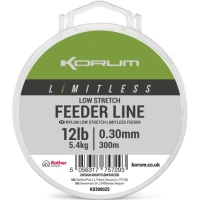 Fir Monofilament KORUM Limitless Low Stretch Feeder Line, 3.6kg, 0.26mm, 300m