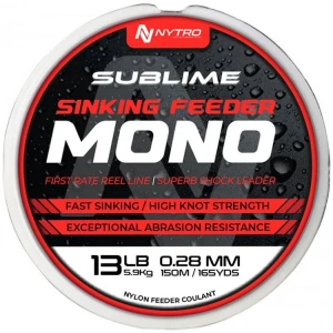 Fir Monofilament NYTRO Sublime Sinking Feeder Maro, 150m, 0.16mm, 1.8kg Fir Monofilament NYTRO Sublime Sinking Feeder Maro, 150m, 0.16mm, 1.8kg