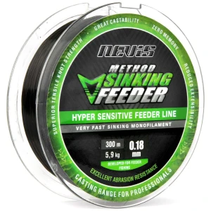Fir Monofilament Nevis Method Feeder Sinking  Black, 0.25mm, 9.10kg, 300m
