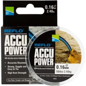 Fir Monofilament PRESTON Accu Power, 0.07mm, 100m