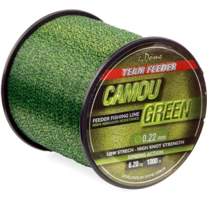 Fir Monofilament TEAM FEEDER By Dome Camo Green, 6.20kg, 0.22mm, 1000m
