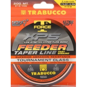 Fir TRABUCCO T-Force Xps Feeder Taper Line, 5.300kg, 0.203-0.328mm, 200m