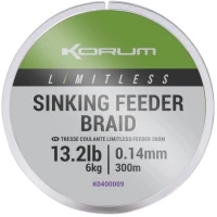 Fir Textil Korum Limitless Sinking Feeder Braid, 7kg, 0.16mm, 300m Fir Textil Korum Limitless Sinking Feeder Braid, 7kg, 0.16mm, 300m