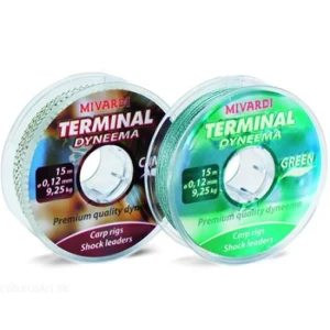 Fir Textil Terminal MIVARDI Dyneema, Green, 15m, 0.14mm, 10.30kg