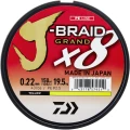 FIR DAIWA J-BRAID GRAND X8 YELLOW 016MM/10KG/135M FIR DAIWA J-BRAID GRAND X8 YELLOW 016MM/10KG/135M