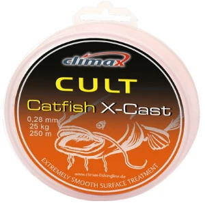 FIR TEXTIL Climax CULT CATFISH X-CAST ORANGE 250m 0.39mm 40kg FIR TEXTIL Climax CULT CATFISH X-CAST ORANGE 250m 0.39mm 40kg