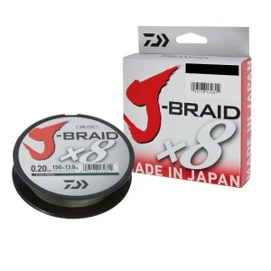 FIR TEXTIL DAIWA J-BRAID X8 VERDE 0.10MM 6,0KG 150M FIR TEXTIL DAIWA J-BRAID X8 VERDE 0.10MM 6,0KG 150M