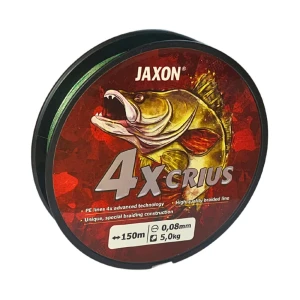 FIR TEXTIL JAXON CRIUS X4, DARK GREEN, 0.14mm, 15kg, 150M FIR TEXTIL JAXON CRIUS X4, DARK GREEN, 0.14mm, 15kg, 150M