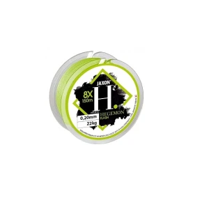 FIR TEXTIL JAXON HEGEMON 8X FLASH 150m 0.12mm 10kg Verde Fluo