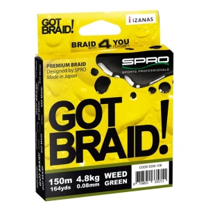 FIR TEXTIL SPRO GOT BRAID GREEN 0.13MM 150M SPIDERWIRE