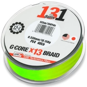 FIR TEXTIL SUFIX 131 G-CORE X13 BRAID NEON CHARTREUSE 150M 0.128 mm 6.80kg