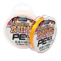 Fir Asso Super Ajing PE 4X Orange 0.117mm 150m 3.62kg Fir Asso Super Ajing PE 4X Orange 0.117mm 150m 3.62kg