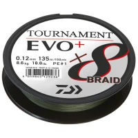 Fir Textil Daiwa Tournament 8xbraid Evo+ Verde, 0.20mm, 135m, 18kg