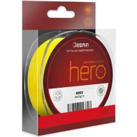 Fir Textil Delphin Hero 4 Galben Fluo, 0.14mm, 9.10kg, 1000m