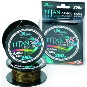 Fir Textil Filfishing TITAN CATFISH CAMO X 8 BRAID 0.70 MM 250M 84KG Fir Textil Filfishing TITAN CATFISH CAMO X 8 BRAID 0.70 MM 250M 84KG