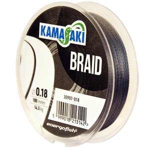 Fir Textil KAMASAKI Braid Grey, 0.14mm, 11.2kg, 100m