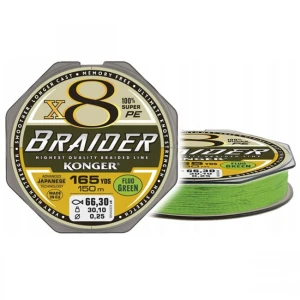 Fir Textil Konger Braider X8 Green Fluo 0.06mm, 4.9kg, 150m Fir Textil Konger Braider X8 Green Fluo 0.06mm, 4.9kg, 150m