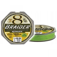Fir Textil Konger Braider X8 Green Fluo 0.16mm, 18.8kg, 150m