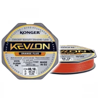 Fir Textil Konger Kevlon X4 Orange Fluo 0.18mm, 17.3kg, 150m Fir Textil Konger Kevlon X4 Orange Fluo 0.18mm, 17.3kg, 150m