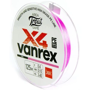 Fir Textil Lucky John Vanrex Area Trout Game X4 Braid Fluo Pink, 125m, 0.06mm, 2kg Fir Textil Lucky John Vanrex Area Trout Game X4 Braid Fluo Pink, 125m, 0.06mm, 2kg