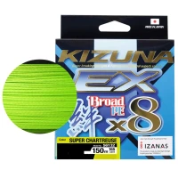 Fir Textil OWNER Kizuna EX X8 Broad, Super Chartreuse, 0.13mm, 7.60kg, 150m