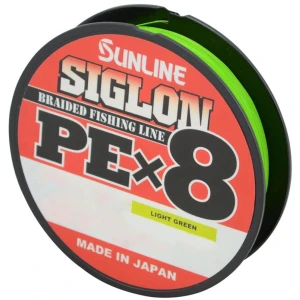 Fir Textil SUNLINE Siglon PE X8, Lite Green, 0.223mm, 13kg, 150m Fir Textil SUNLINE Siglon PE X8, Lite Green, 0.223mm, 13kg, 150m