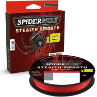 Fir Textil Spiderwire Stealth Smooth 8 Rosu 300m, 0.13mm, 12.7kg