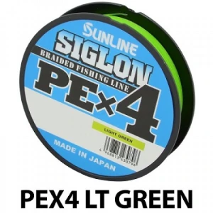 Fir Textil Sunline Siglon PE x4 Light Green 6LB 0.108mm 