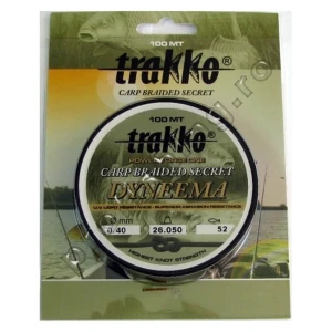 Fir Textil TRAKKO Dyneema, Green, 100m, 0.10mm, 6.50kg