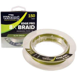 Fir Textil WIZARD Edge Pro 8x Braid, Olive, 0.20mm, 20.23kg, 150m Fir Textil WIZARD Edge Pro 8x Braid, Olive, 0.20mm, 20.23kg, 150m
