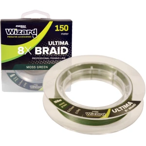 Fir Textil WIZARD Ultima 8x Braid, Moss Green, 0.40mm, 37.78kg, 150m Fir Textil WIZARD Ultima 8x Braid, Moss Green, 0.40mm, 37.78kg, 150m