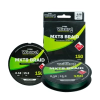 Fir Textil Wizard Mxt8 Braid Dark Green 0.12mm 150m 10.8kg