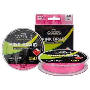 Fir Textil Wizard Pink Braid 150m, 0.10mm, 6.95kg Fir Textil Wizard Pink Braid 150m, 0.10mm, 6.95kg