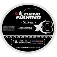 Fir Textil ZHENG FISHING PE LINE X8 Silver, 5.7kg, 0.12mm, 150m
