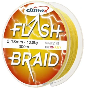Fir textil Climax FIR FLASH BRAID FLUO YELLOW 100m 0.35mm 30kg
