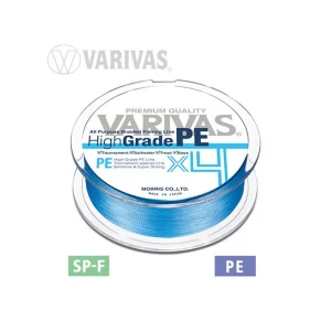 Fir textil Varivas High Grade PE X4 Water Blue 0.148mm/15lb/150m