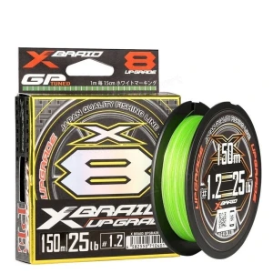 Fir textil YGK X-Braid X8 Upgrade PE Fluo Green 0.21mm 13.6kg 150m Fir textil YGK X-Braid X8 Upgrade PE Fluo Green 0.21mm 13.6kg 150m