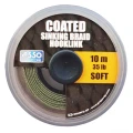 Fir Textil cu Camasa ASSO Coated Soft Sinking Braid Hooklink 15Lb 10m